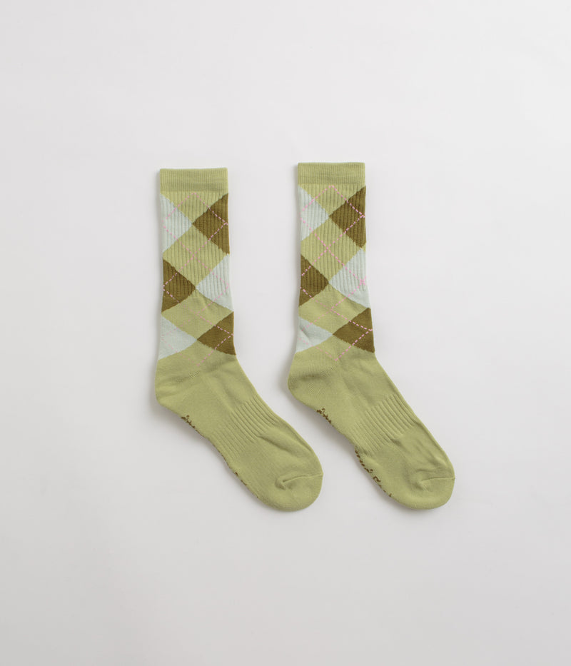 Frog Argyle Socks in Green
