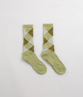Frog Argyle Socks in Green