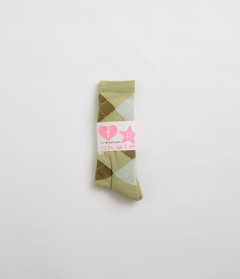 Frog Argyle Socks in Green