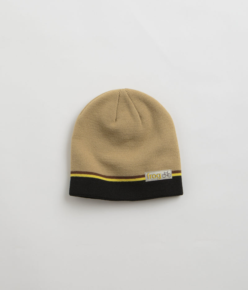Frog Bicycle Beanie in Beige