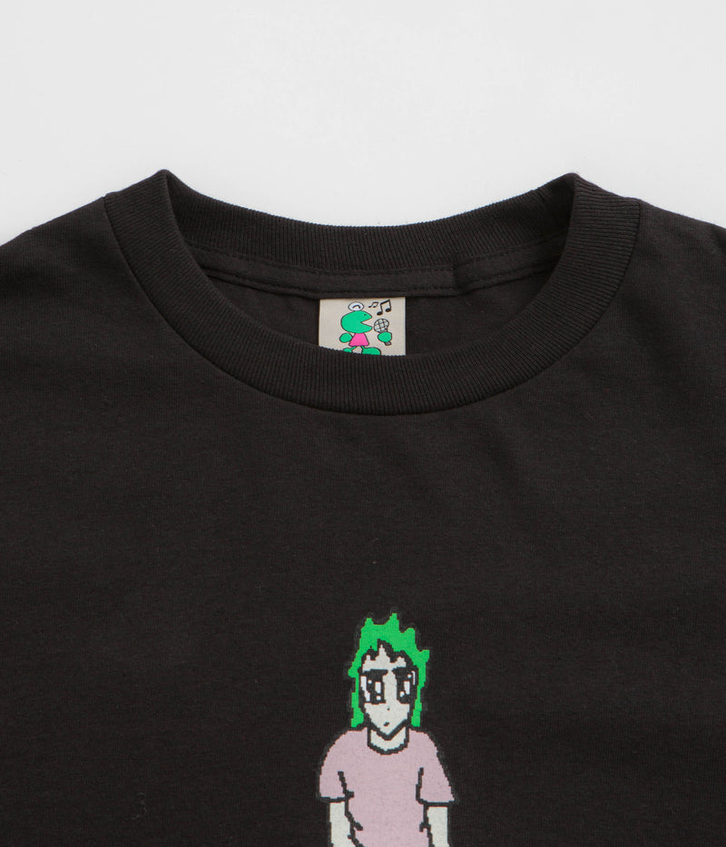 Frog Broken Glasses Long Sleeve T-Shirt in Black