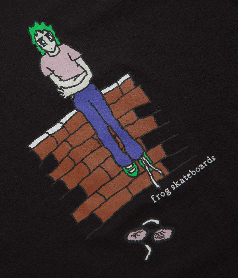 Frog Broken Glasses Long Sleeve T-Shirt in Black