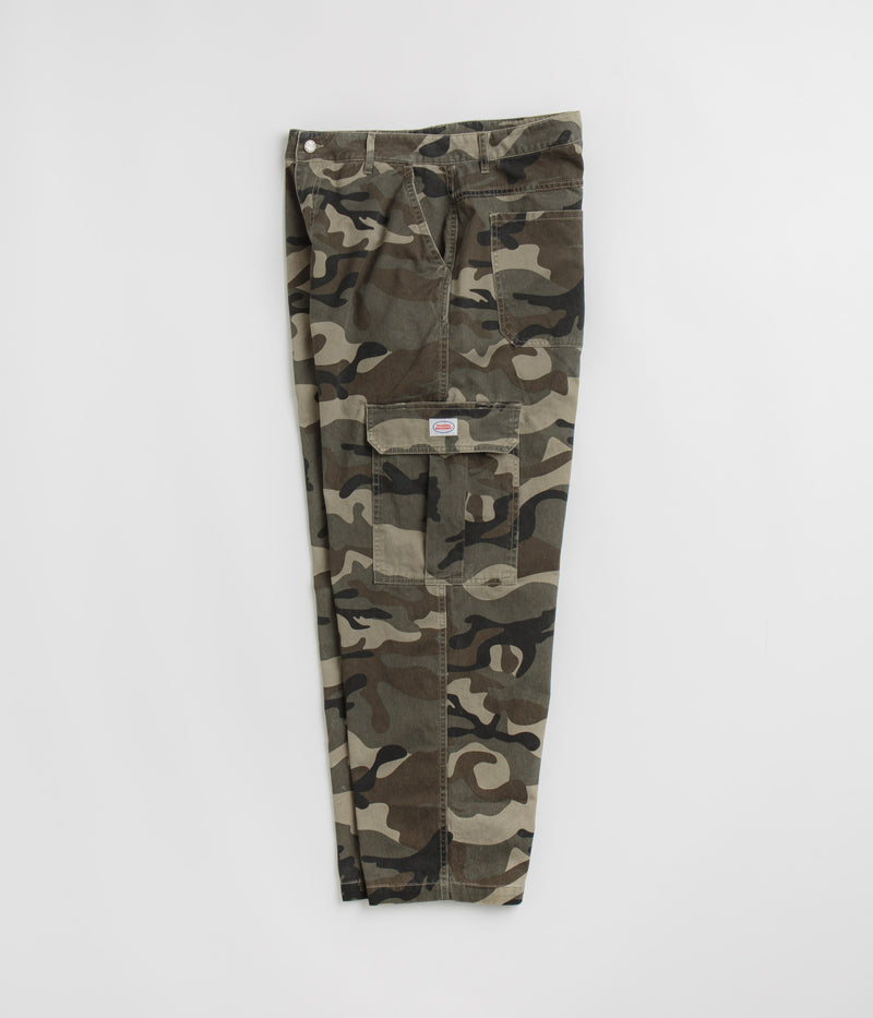 Fucking Awesome Contacts Washed Baggy Cargo Pants in Camo