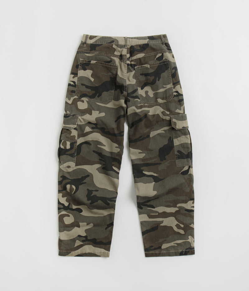 Fucking Awesome Contacts Washed Baggy Cargo Pants in Camo