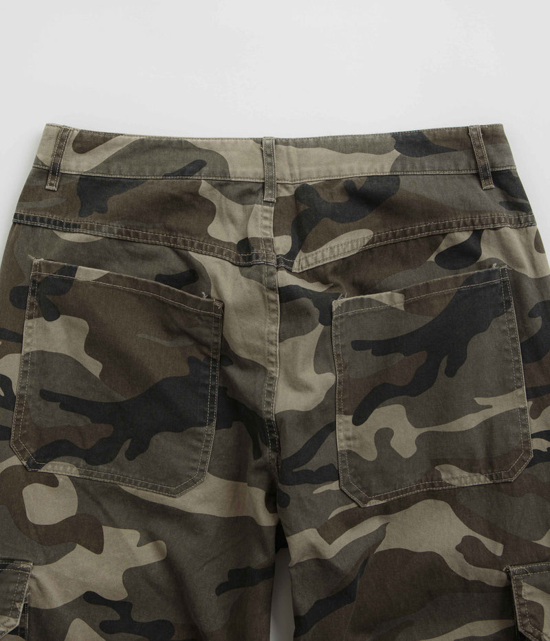 Fucking Awesome Contacts Washed Baggy Cargo Pants in Camo