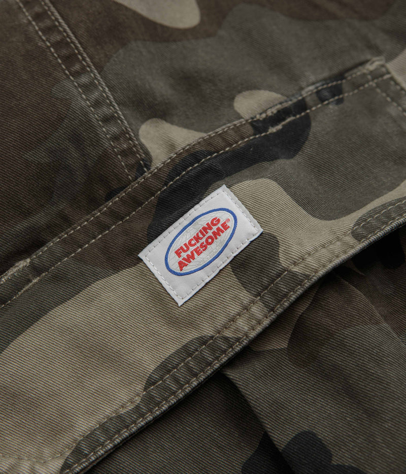 Fucking Awesome Contacts Washed Baggy Cargo Pants in Camo