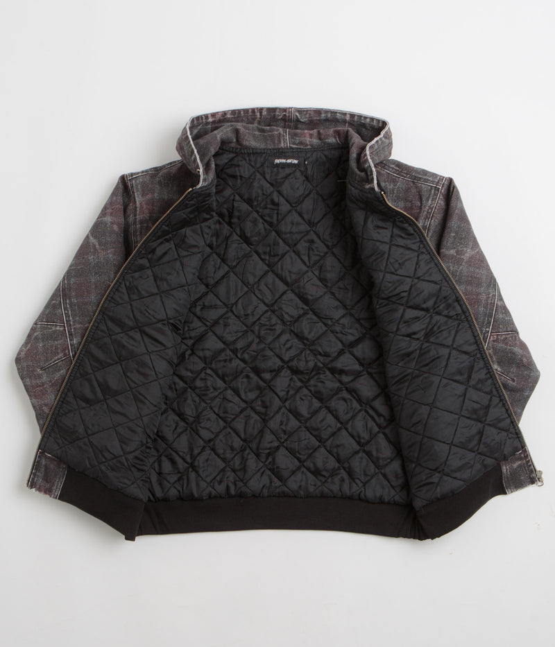 Fucking Awesome Distressed Plaid KO Work Jacket in Brown