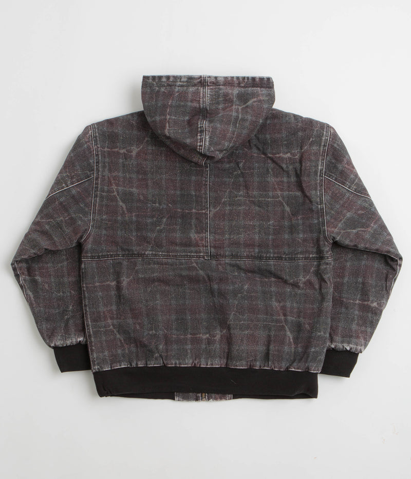 Fucking Awesome Distressed Plaid KO Work Jacket in Brown