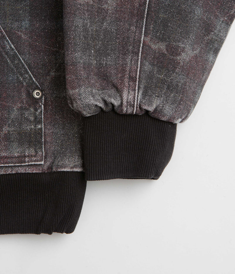 Fucking Awesome Distressed Plaid KO Work Jacket in Brown