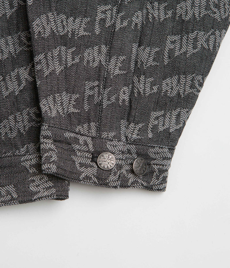 Fucking Awesome Herringbone Work Jacket in Black and Light Grey