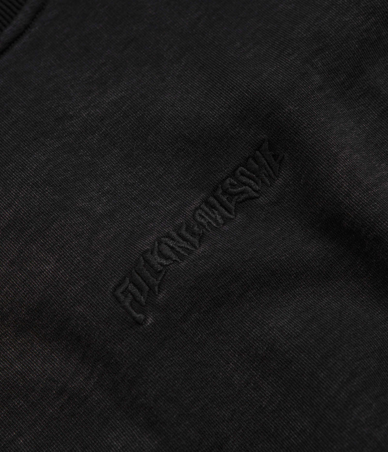 Fucking Awesome Little Stamp Snow Wash Crewneck Sweatshirt in Black