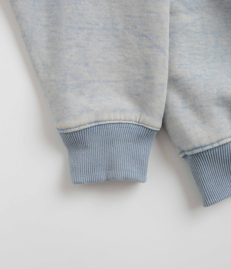 Fucking Awesome Little Stamp Snow Wash Crewneck Sweatshirt in Dusty Blue