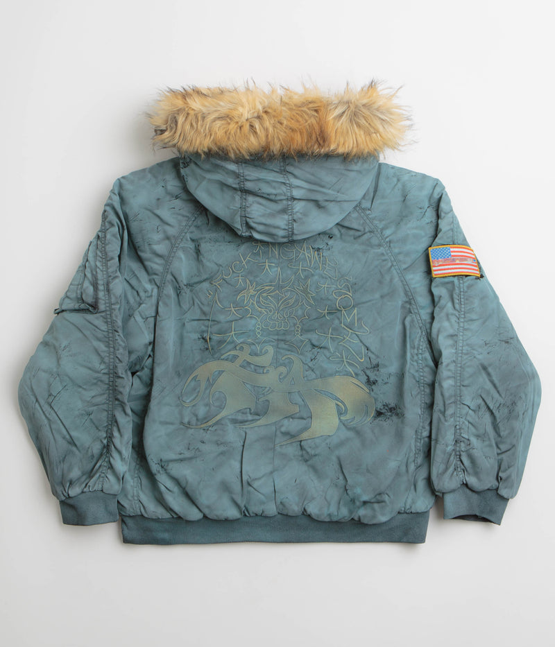 Fucking Awesome Savie Hooded Bomber Jacket in Black