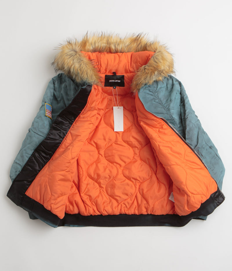 Fucking Awesome Savie Hooded Bomber Jacket in Black