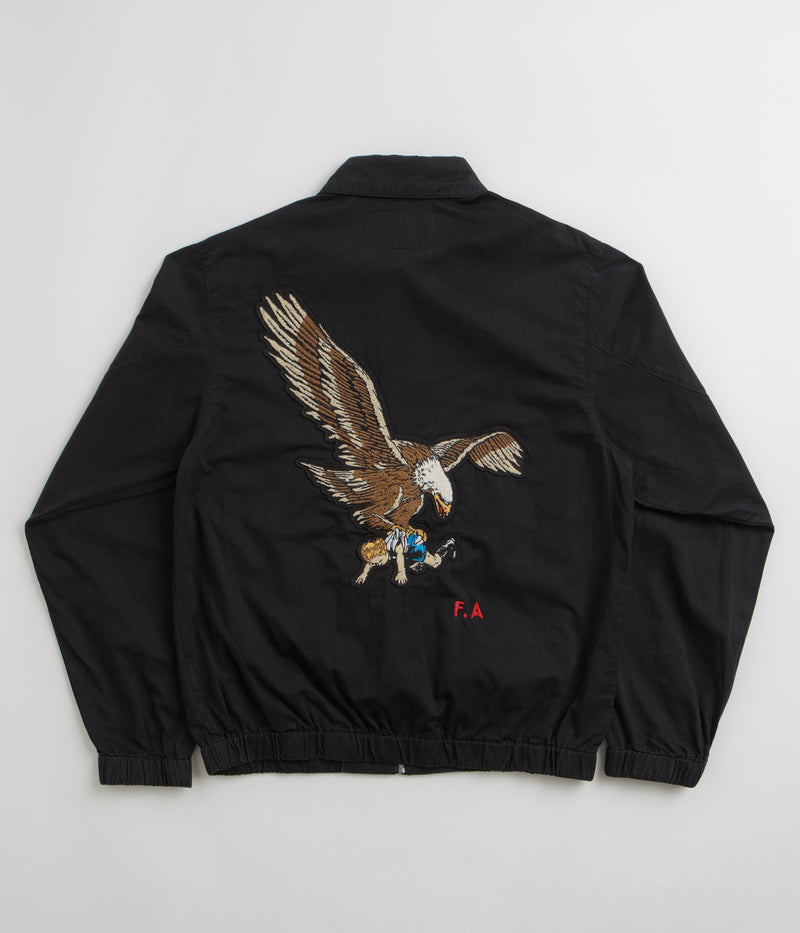 Fucking Awesome Washed Harrington Jacket in Black