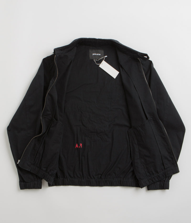 Fucking Awesome Washed Harrington Jacket in Black