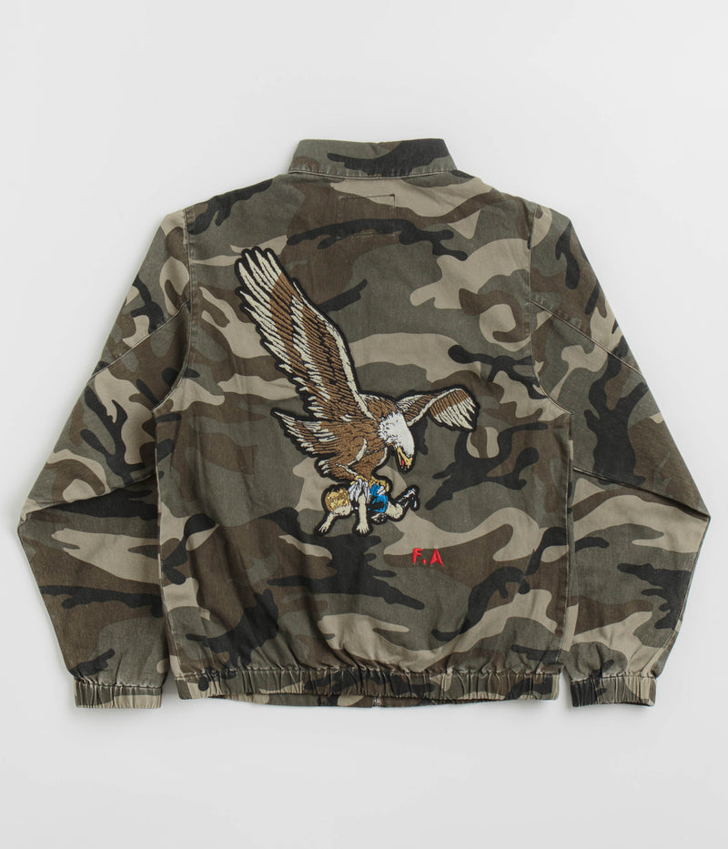 Fucking Awesome Washed Harrington Jacket in Camo