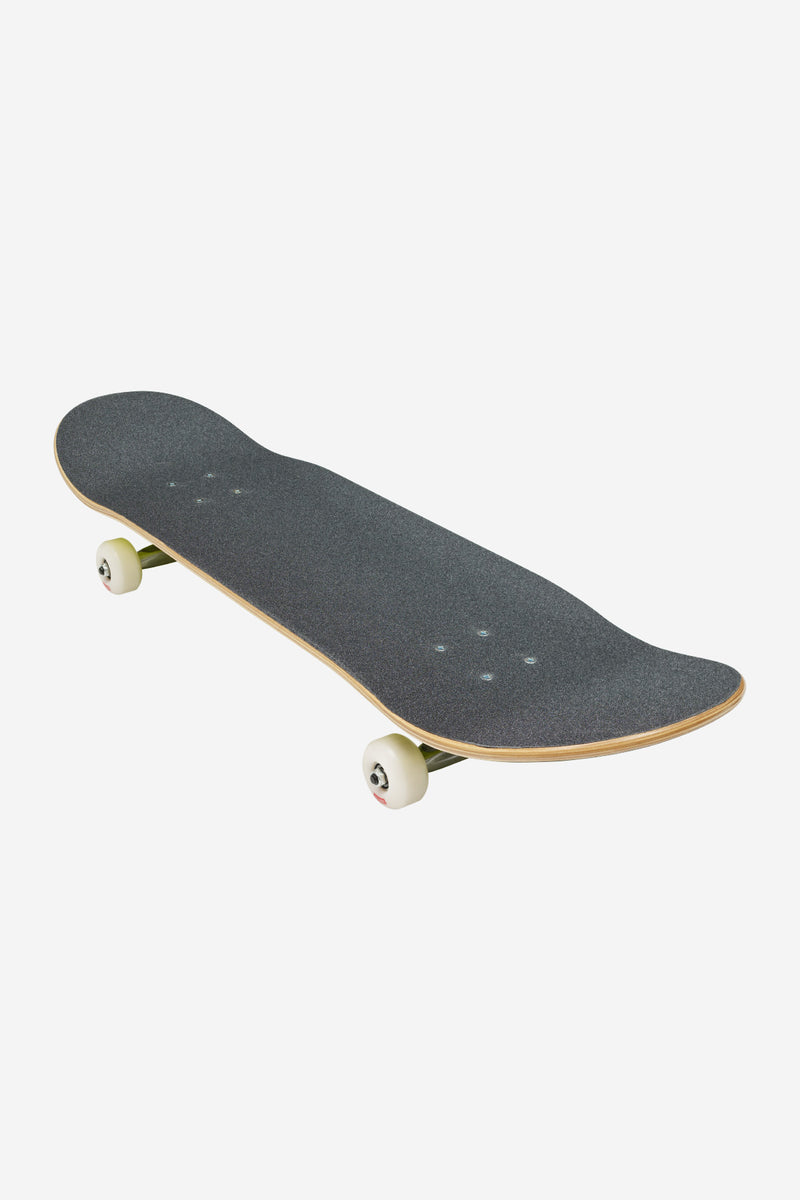 G0 Pond complete skateboard 8.5 inch Toxic Swamp with dark grip tape and light wood edges