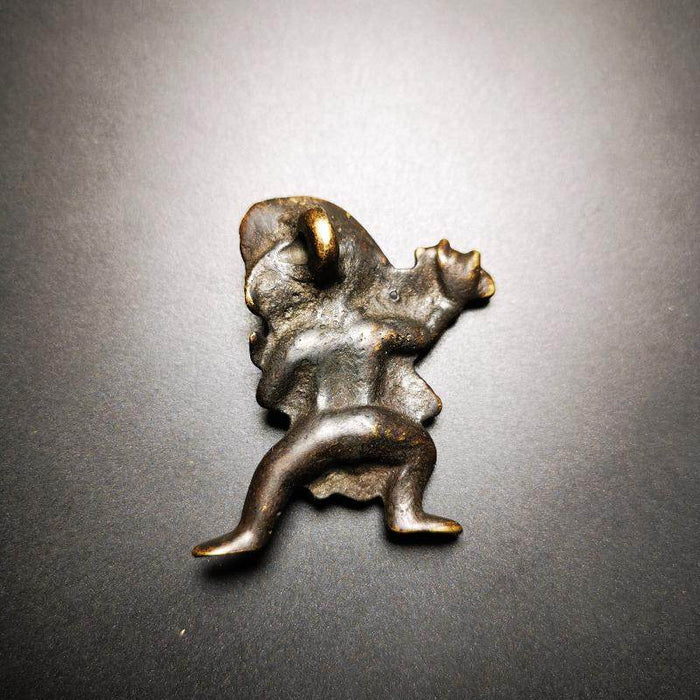Gandhanra Acient Vajrapani Amulet,Tibetan Buddhism Statue,the Protector and Guid - Tibetan Buddhist amulet, view 4