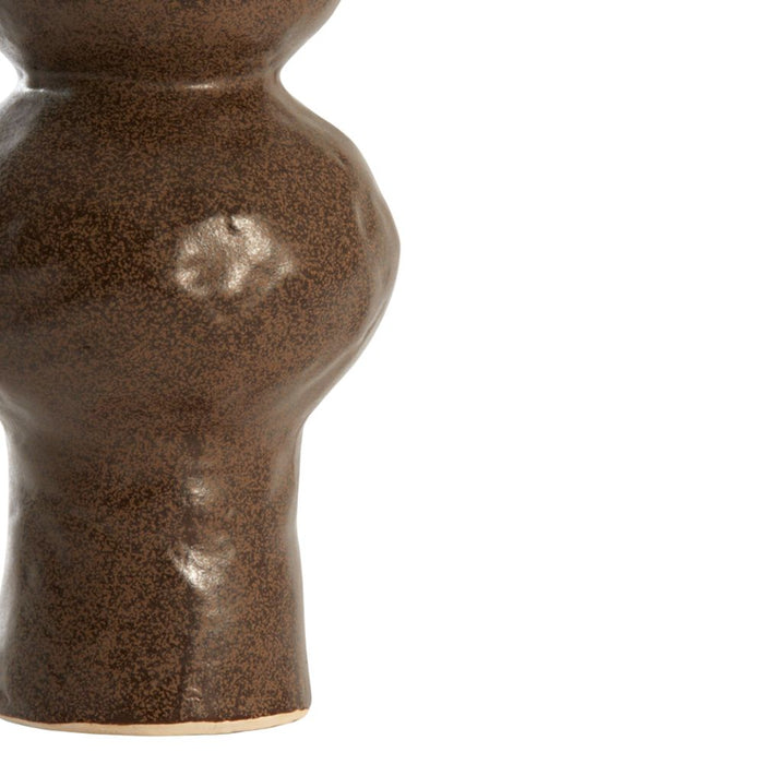 Gano Dark Brown Ceramic Vase