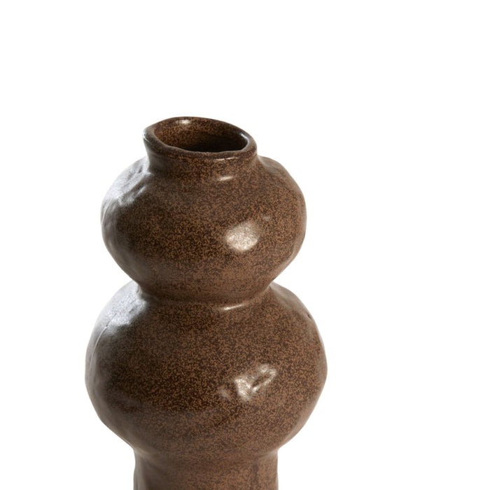 Gano Dark Brown Ceramic Vase