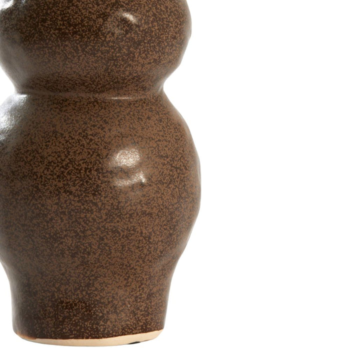 Gano Dark Brown Ceramic Vase