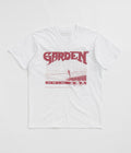 Garden Not A Race T-Shirt in White and Maroon