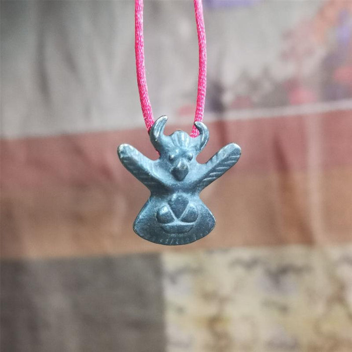 Garuda Amulet - 0.79" - Tibetan Buddhist amulet, detailed view