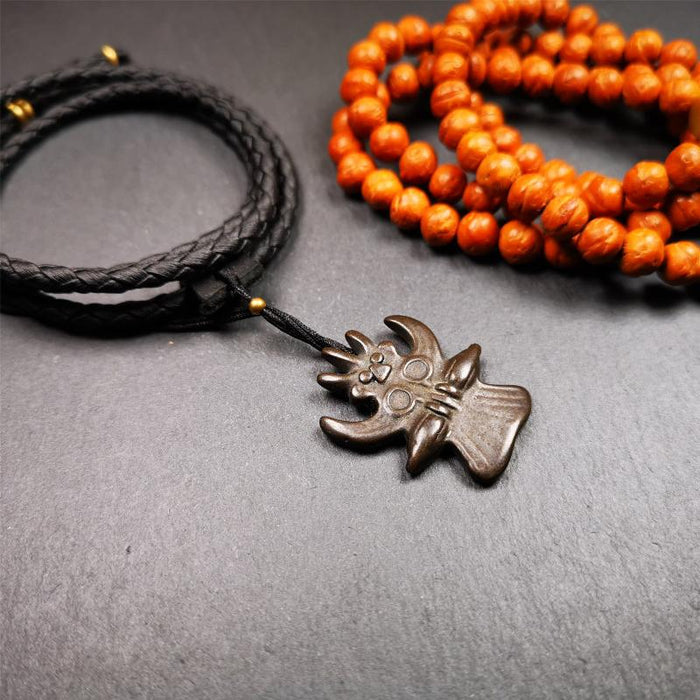 Garuda Amulet - 1.38" - Tibetan Buddhist amulet, front view