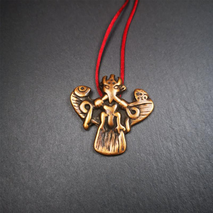 Garuda Amulet - 1.57" - Tibetan Buddhist amulet, view 4