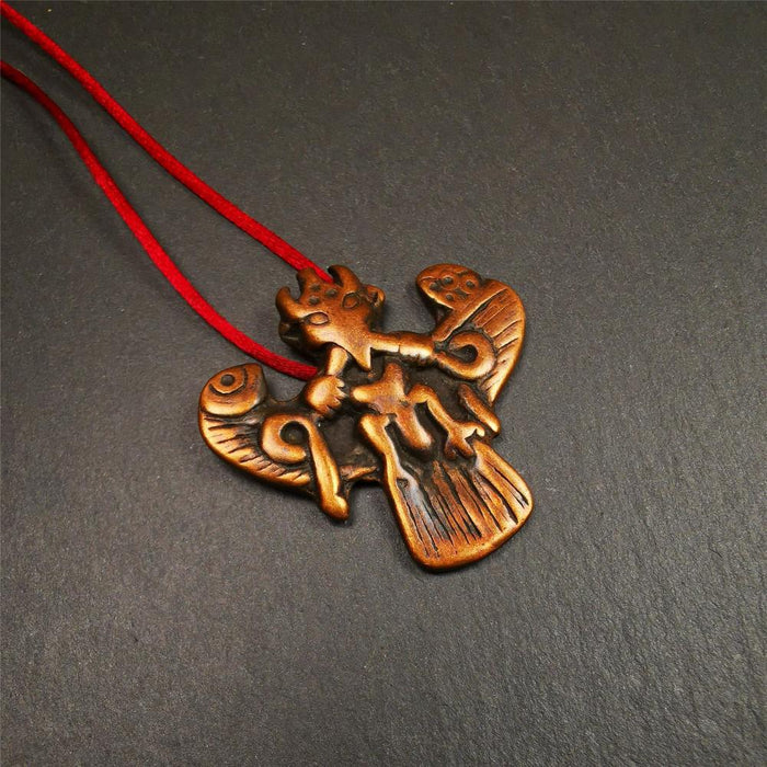 Garuda Amulet - 1.57" - Tibetan Buddhist amulet, view 5