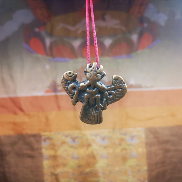 Garuda Amulet - 1.57" - Tibetan Buddhist amulet, view 6
