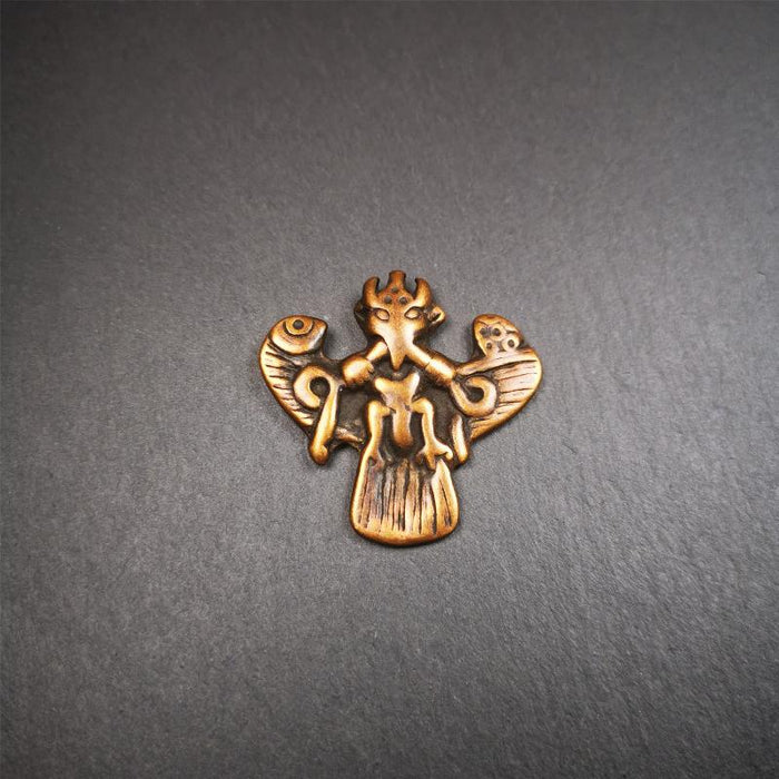 Garuda Amulet - 1.57" - Tibetan Buddhist amulet, view 8