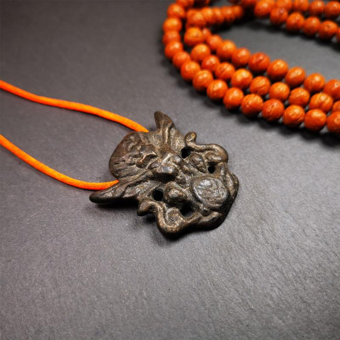 Garuda Amulet - 1.65" - Tibetan Buddhist amulet, front view