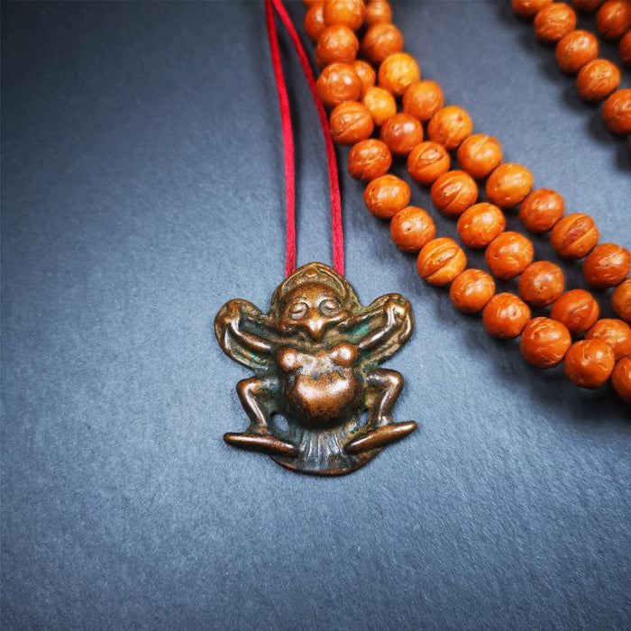 Garuda Amulet - 1.65" - Tibetan Buddhist amulet, front view