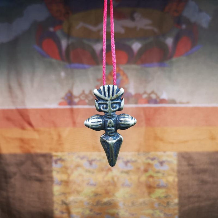 Garuda Amulet - 1.77" - Tibetan Buddhist amulet, detailed view