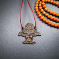 Garuda Amulet - 1.9" - 100 Years Old - Tibetan Buddhist amulet, front view