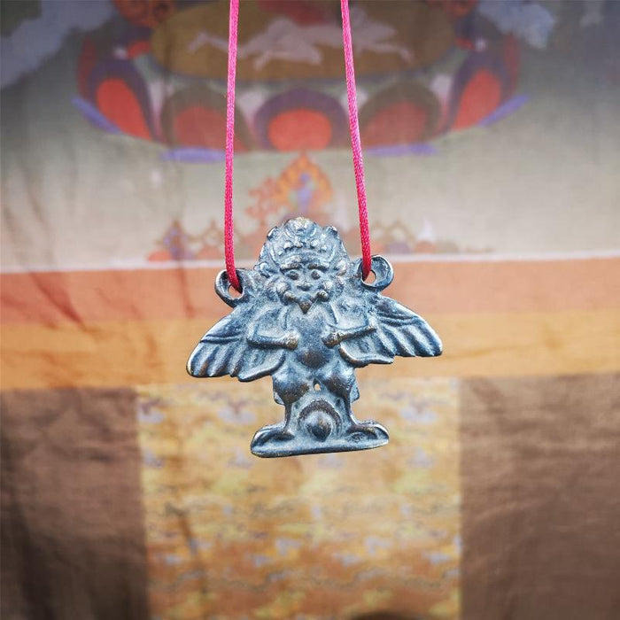 Garuda Amulet - 1.9" - 100 Years Old - Tibetan Buddhist amulet, view 5