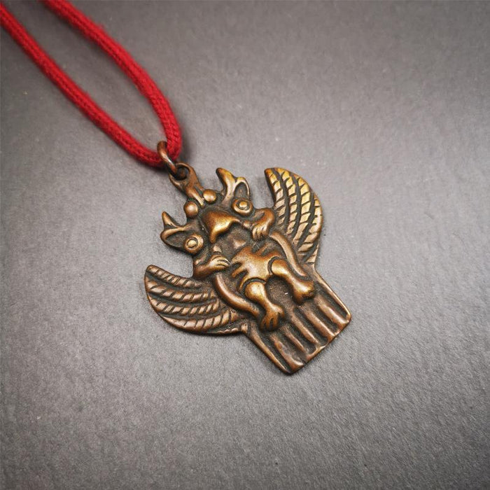 Garuda Amulet - 2.1" - Tibetan Buddhist amulet, view 7