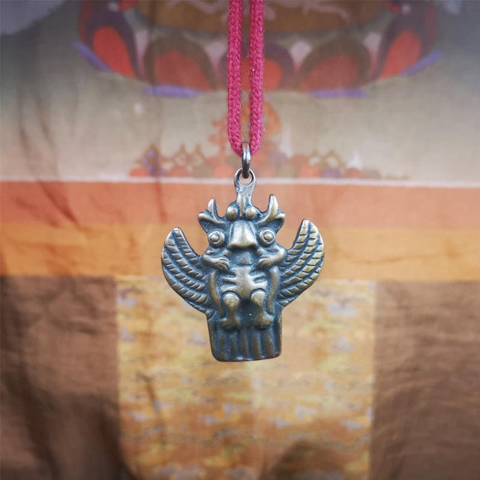 Garuda Amulet - 2.1" - Tibetan Buddhist amulet, view 8