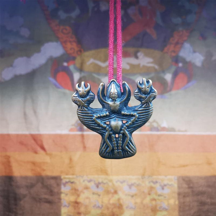 Garuda Amulet - 2.24" - Tibetan Buddhist amulet, view 7