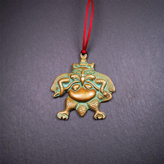 Garuda Amulet - 2.28" - Tibetan Buddhist amulet, view 7