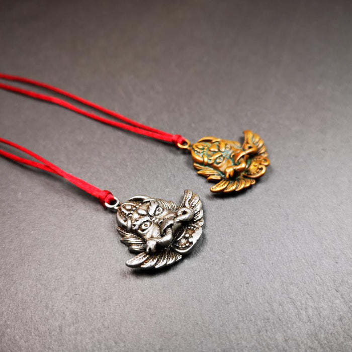 Garuda Amulet 1.37" - Tibetan Buddhist amulet, view 6