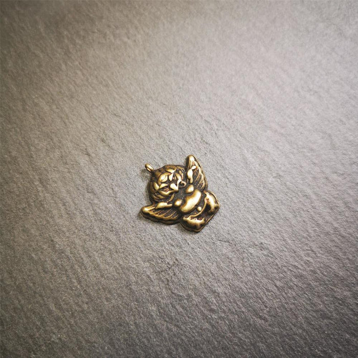 Garuda Amulet Pendant- 0.8" - Tibetan Buddhist amulet, view 6