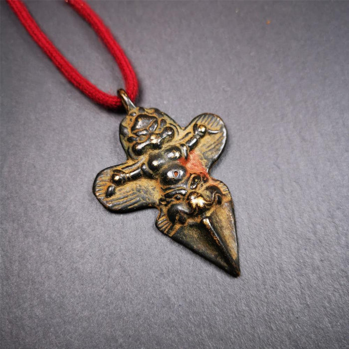 Garuda Phurba - 2.56" - Tibetan Buddhist garuda amulet, view 6