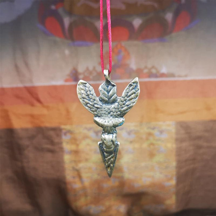 Garuda Phurba - 2.56" - Tibetan Buddhist garuda amulet, view 7
