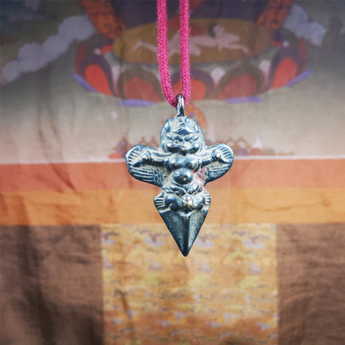 Garuda Phurba - 2.56" - Tibetan Buddhist garuda amulet, view 7