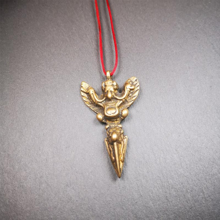 Garuda Phurba - 2.56" - Tibetan Buddhist garuda amulet, view 8