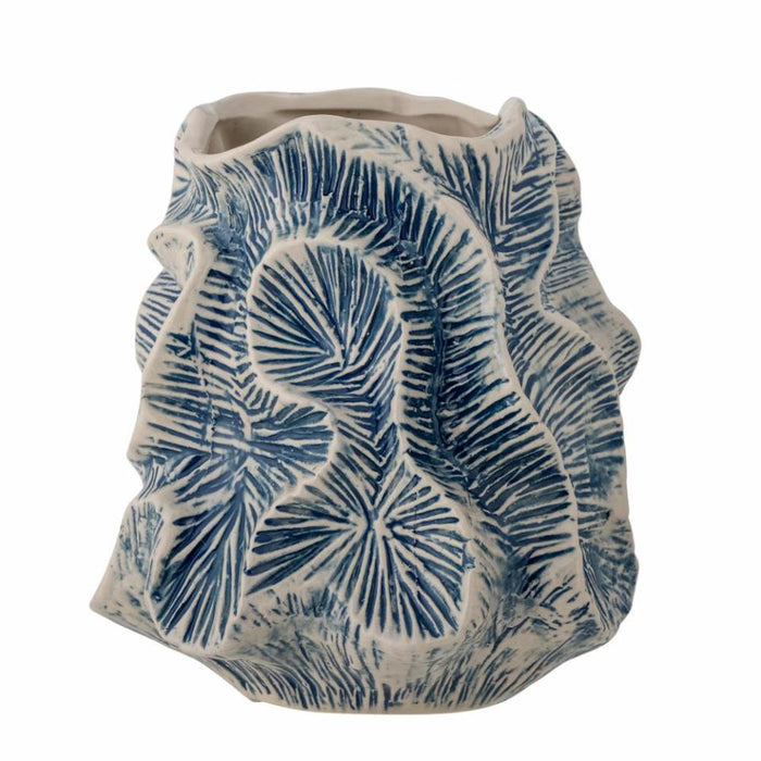 gavra vase blue stoneware
