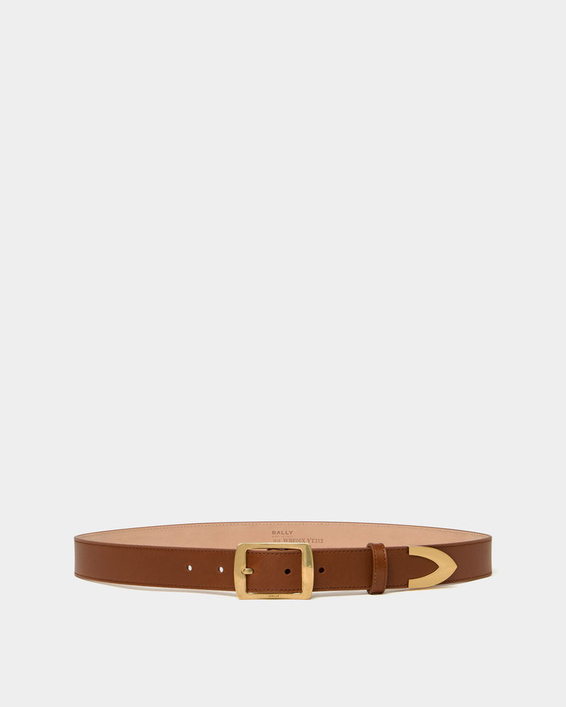Glen 30 mm Belt in Amber Brown Leather